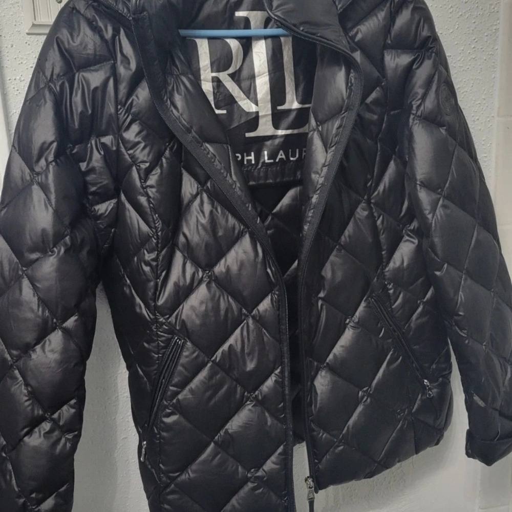 Ralph Lauren Quilted Black Bomber Jacket